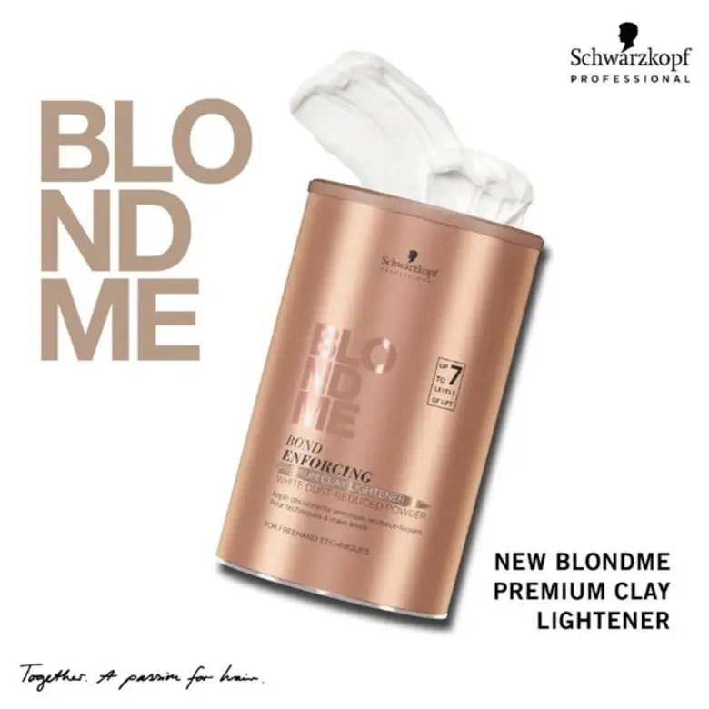 สัมผัสใหม่ด้วยพลังแห่งเคลย์ ง่ายๆ แต่ไร้ขีดจำกัด BLONDME PREMIUM CLAY LIGHTENER ยกระดับผมบลอนด์ได้ถึง 7 ระดับ