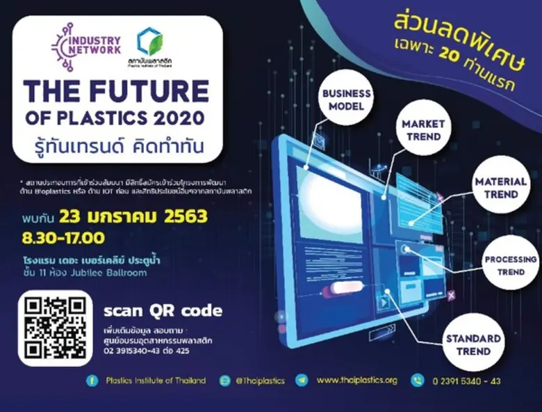 “The Future of plastics 2020 รู้ทันเทรนด์ คิดทำทัน”