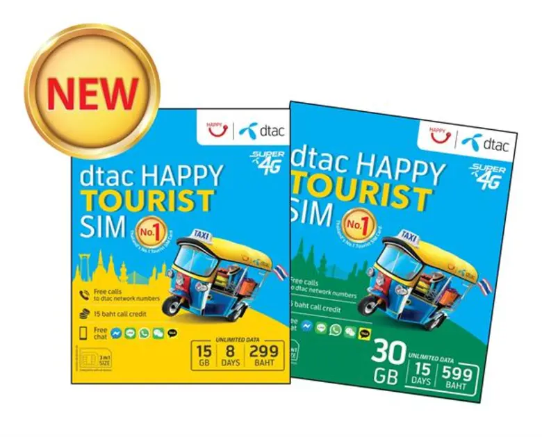 "dtac Happy Tourist SIM" by Total Access ...
