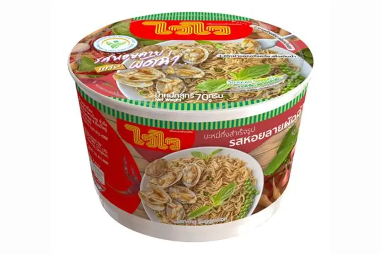 ใหม่!!! "บะหมี่กึ่งสำเร็จรูปไวไว รสหอยลาย...
