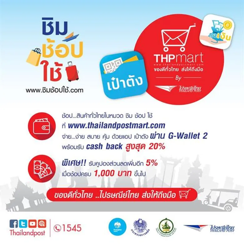 ไปรษณีย์ไทยขานรับนโยบายรัฐบาล เตรียมเสิร์ฟของขวัญปีใหม่ให้คนไทยด้วย 7 โปรโมชันเด็ด “ส่งเร็ว ส่งฟรี พร้อมลุ้นรางวัลกว่า 9 ล้าน”