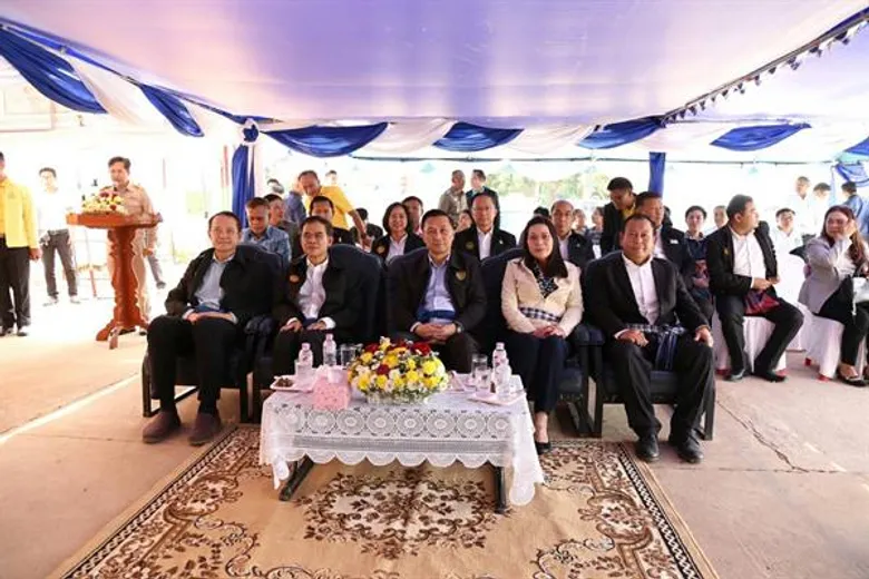 รัฐมนตรีช่วยว่าการกระทรวงมหาดไทย ลงพื้นที่จังหวัดบึงกาฬ ติดตามการดำเนินโครงการก่อสร้างเขื่อนป้องกันตลิ่งริมแม่น้ำสงคราม