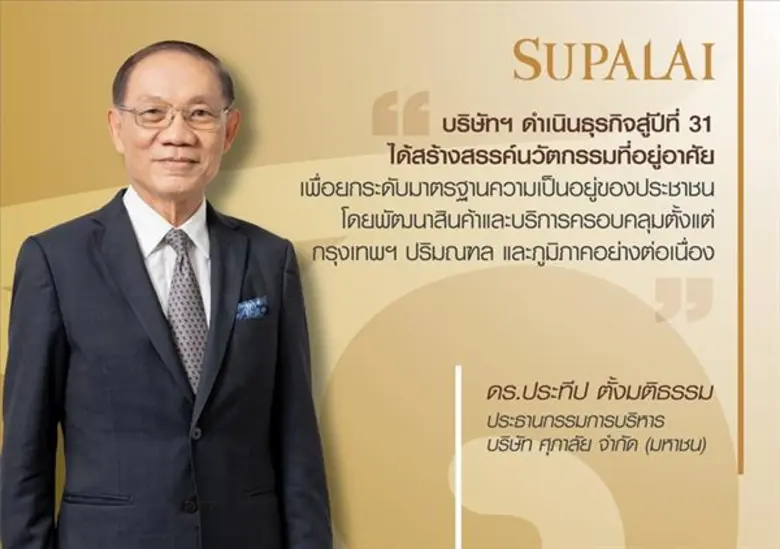 บริษัท ศุภาลัย จำกัด (มหาชน) ชูกลยุทธ์ธุร...