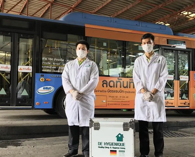 แบรนด์ดีไฮจีนิค จับมือ Smart Bus ฆ่าเชื้อโรคบนรถโดยสารครั้งแรกในประเทศไทย