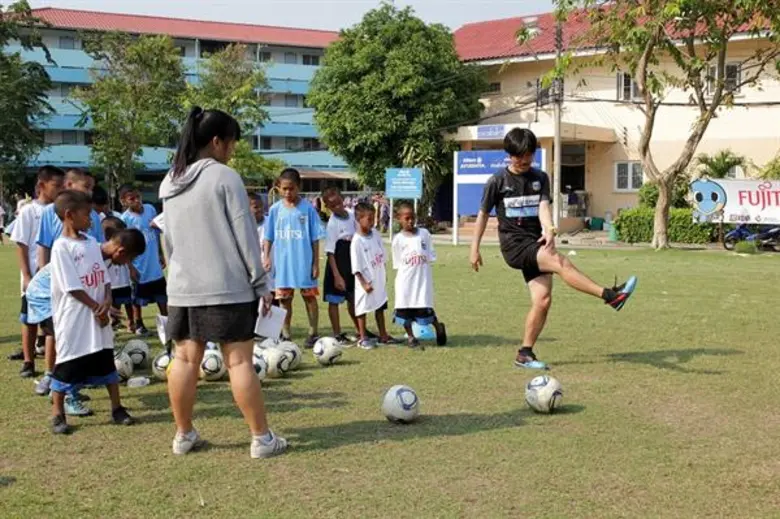 ฟูจิตสึร่วมกับเจลีคฟุตบอลอาชีพแห่งประเทศญี่ปุ่นสานฝันเด็กๆ ผ่านกิจกรรม “the 2nd Fujitsu Football day with Kawasaki Frontale in February 2020”