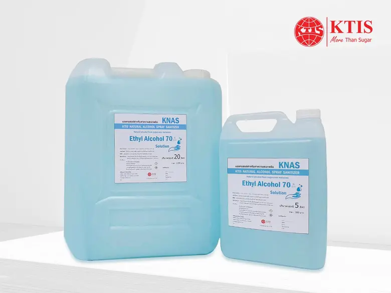 กลุ่ม KTIS ช่วยตลาดแอลกอฮอล์ 70% คลอดแบรนด์ KNAS ราคาเพื่อประชาชน ขนาดแกลลอน 5 ลิตร 300 บาท