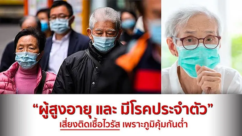 ผลสำรวจทั่วโลกเผย ผู้สูงอายุ ผู้ที่มีโรคประจำตัว เสี่ยงติดเชื้อไวรัสโควิด-19 สูง