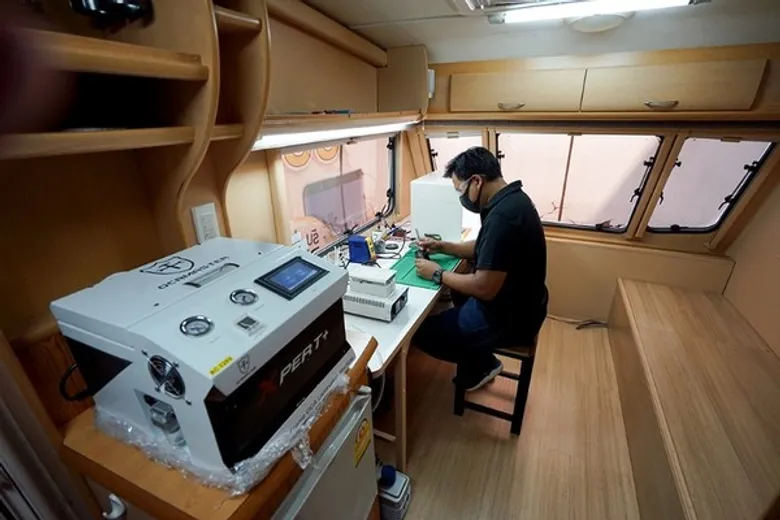 เอ็ม วิชั่น เปิดตัว MVP Service Express Caravan รถซ่อมมือถือระดับพรีเมียม ครบวงจร ครั้งแรกในประเทศไทย