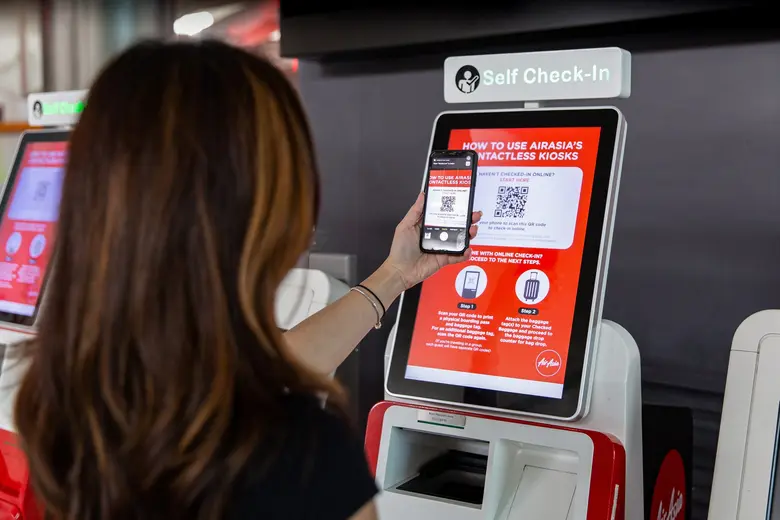 Contactless Kiosk at klia2 กลุ่มสายการบิน...