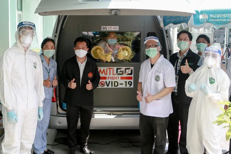 รุกตรวจเชื้อทั่วประเทศ! สจล. เปิดตัวรถตู้โมบายล์ Swab Test คาดตรวจเชื้อโควิด-19 ได้หลักร้อยคนต่อวัน