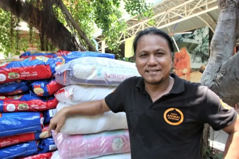 องค์กรพิทักษ์สัตว์แห่งโลก เร่งมอบอาหารสัตว์ช่วยสุนัขจรจัด