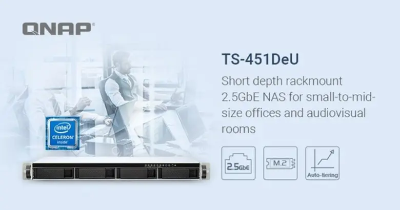 TS-451DeU NAS 2.5GbE 4-bay Rackmount ที่ม...