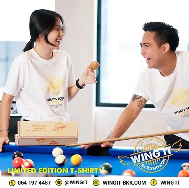 สั่งไก่วิงอิทรับฟรีเสื้อยืดลิมิเต็ดเอดิชั่นเมื่อซื้อไลน์ @WingIt