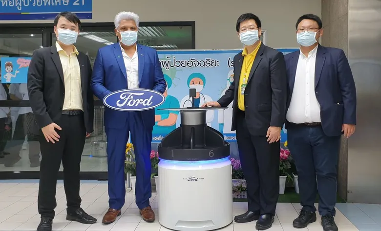 ฟอร์ดสนับสนุนนักศึกษาวิศวะฯ พีไอเอ็ม ส่งมอบ “วอร์ด Cowit 2020” นวัตกรรมและหุ่นยนต์ลดความเสี่ยง-สัมผัส ช่วยดูแลผู้ป่วยจากโควิด-19