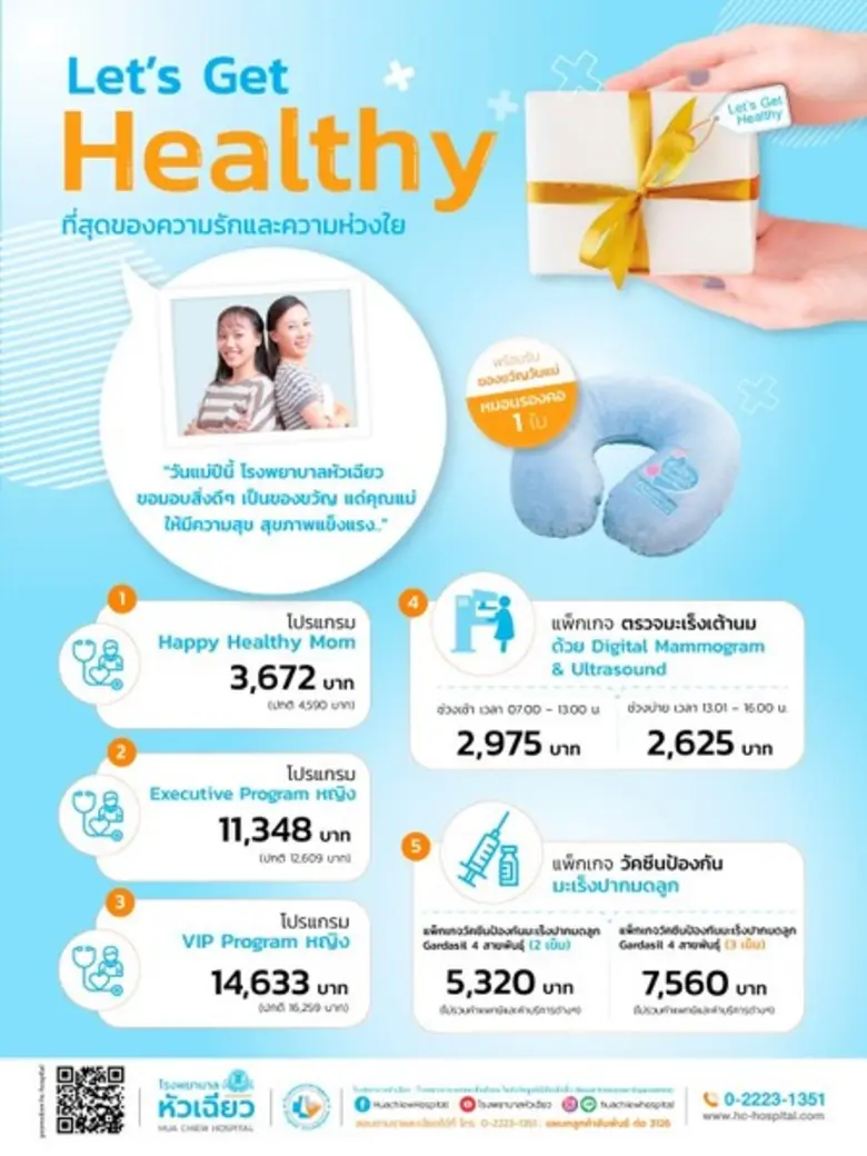 เนื่องในเดือนวันแม่แห่งชาติ โรงพยาบาลหัวเ...