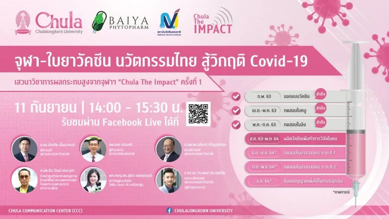 “จุฬาฯ – ใบยา” เดินหน้าประกาศความสำเร็จ วัคซีนป้องกัน Covid-19 จากใบพืช