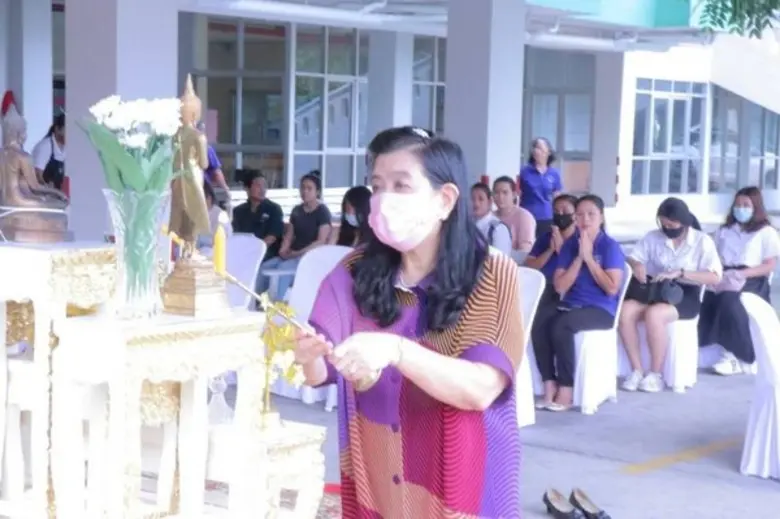 ม.ศรีปทุม จัดพิธีทำบุญ หอพัก "บ้านอยู่สบาย"