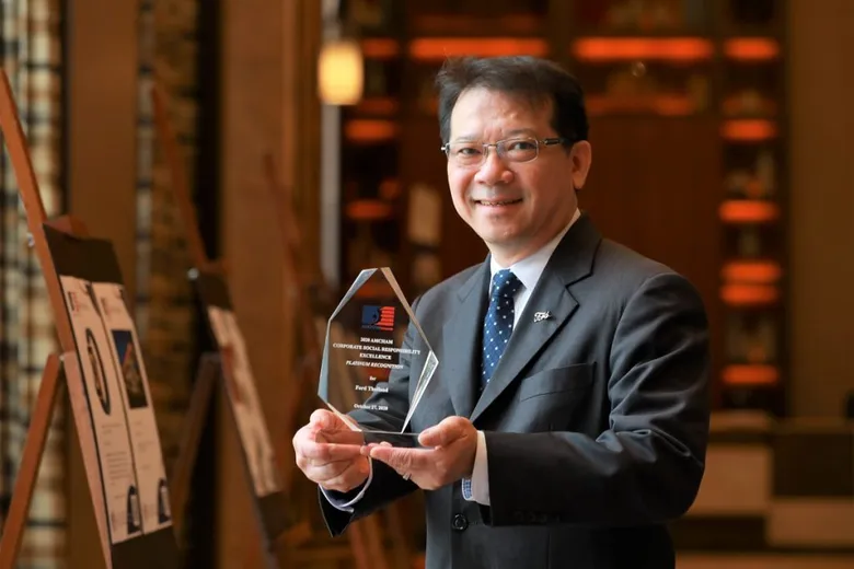 ฟอร์ดรับรางวัล 'องค์กรรับผิดชอบต่อสังคมดีเด่น’ 10 ปีซ้อน จากหอการค้าอเมริกันในประเทศไทย