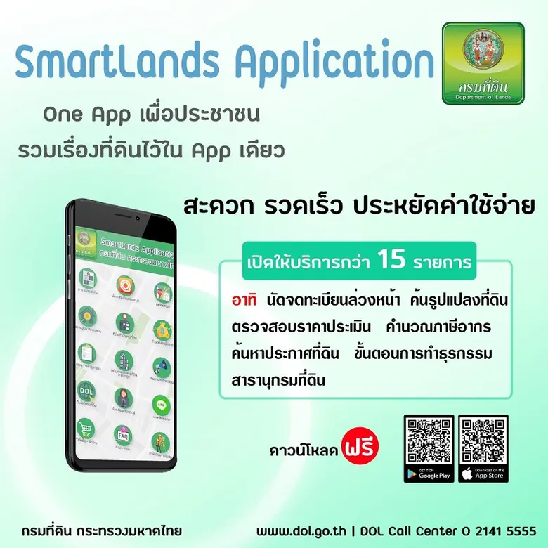 SMARTLANDS แอปพลิเคชั่น : ครบเครื่องเรื่องที่ดิน