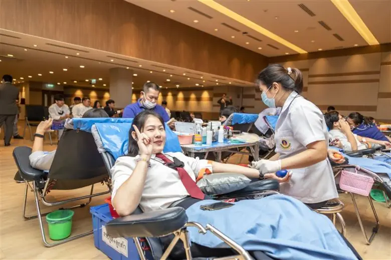 "วดธ. ร่วมใจบริจาคโลหิต" ที่ วิทยาลัยดุสิตธานี