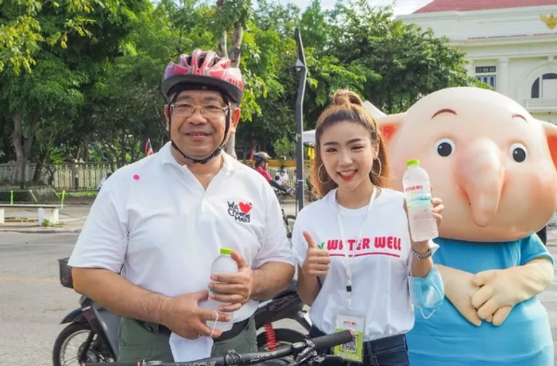 น้ำดื่ม Water well ร่วมสนับสนุนเทศกาล Chiang Mai Go Green Festival ปั่นเพื่อเปลี่ยน Spin To Change รณรงค์การใช้จักรยาน ปรับเปลี่ยนวิถีชีวิตคนเมือง