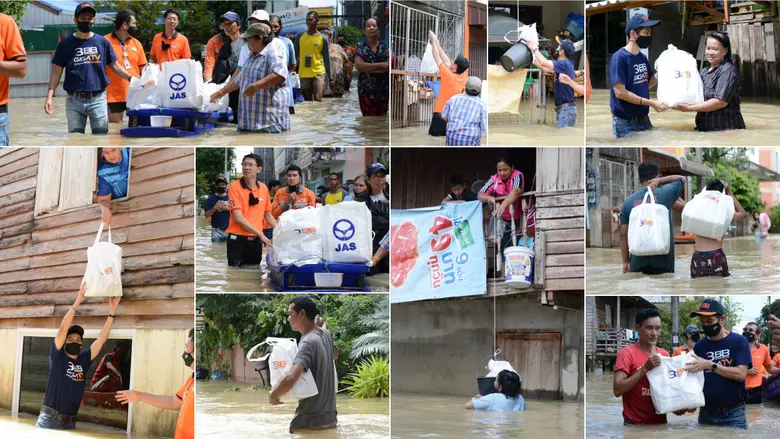 3BB ช่วยเหลือผู้ได้รับความเดือดร้อนจากอุทกภัยจังหวัดนครศรีธรรมราช