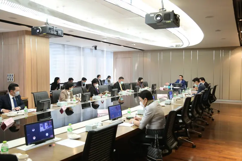 "พุทธิพงษ์"คณะผู้บริหารฯ ดีอีเอส ประชุมชี้แจงนโยบายสำคัญ  และรับทราบเงื่อนไขการของบประมาณปี 2565 จากสำนักงบประมาณฯ