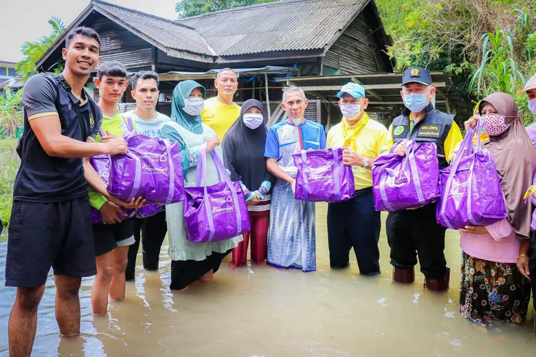 จากเหตุอุทกภัยในพื้นที่จังหวัดชายแดนภาคใต...