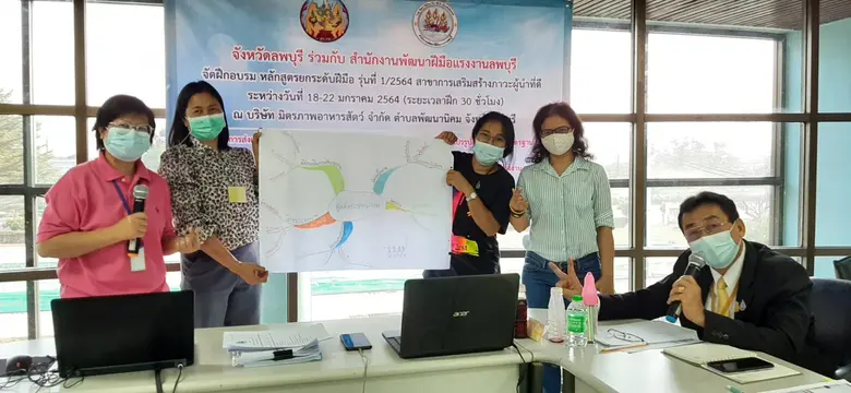 สนพ.ลพบุรี ฝึกอบรมสาขาการเสริมสร้างสภาวะผู้นำที่ดี ให้แก่พนักงานบริษัท มิตรภาพอาหารสัตว์