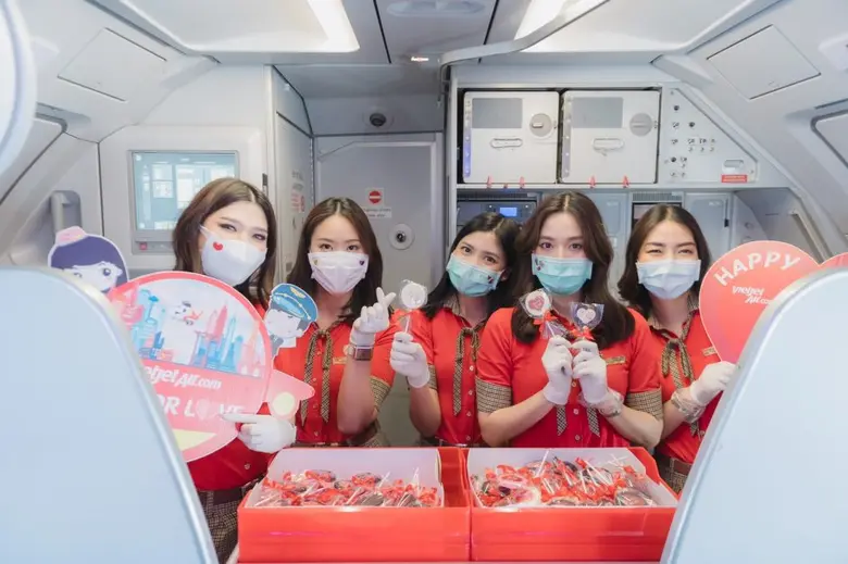 สายการบินไทยเวียตเจ็ทฉลองบรรยากาศโรแมนติก...