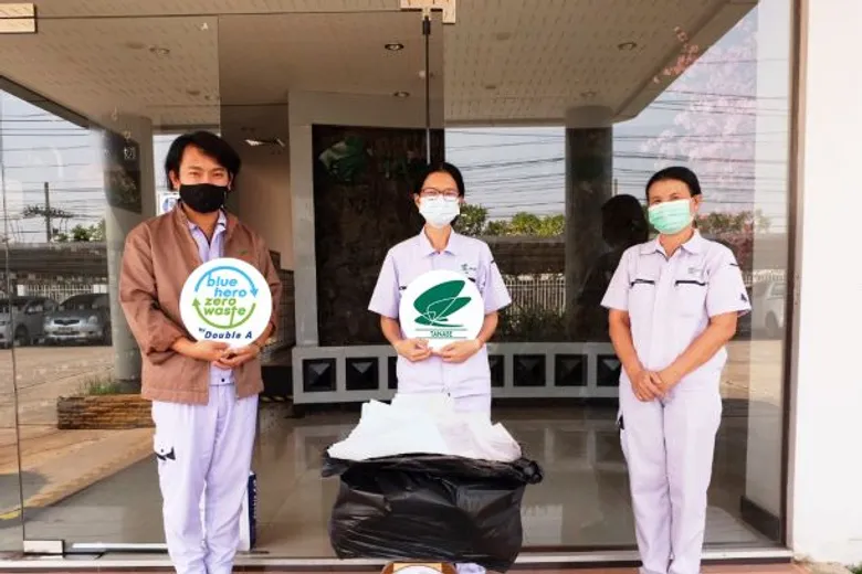 รวมพลังรักษ์โลก จัดโครงการ Blue Hero Zero Waste by Double A