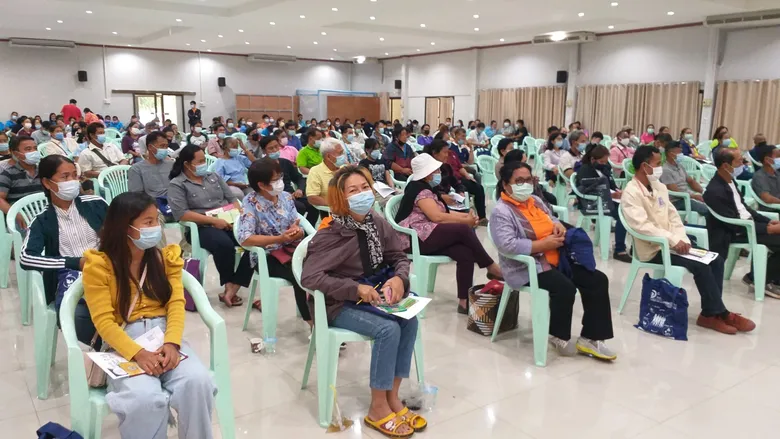 สนพ.หนองคาย ร่วมบรรยายภารกิจในโครงการ ๑ ตำบล ๑ กลุ่มทฤษฎีใหม่ จังหวัดหนองคาย