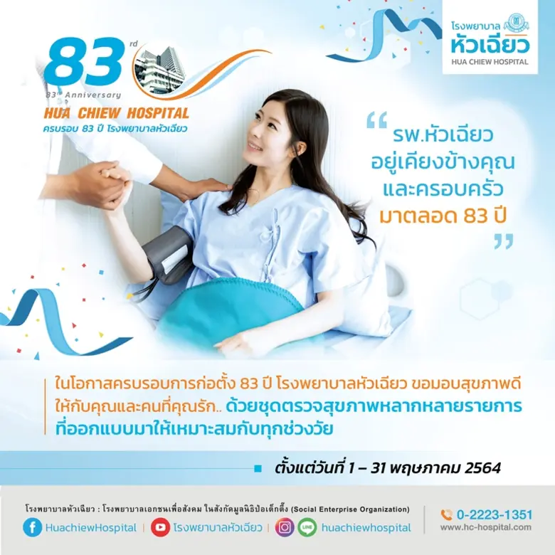 ในโอกาสครบรอบการก่อตั้ง 83 ปี โรงพยาบาลหั...