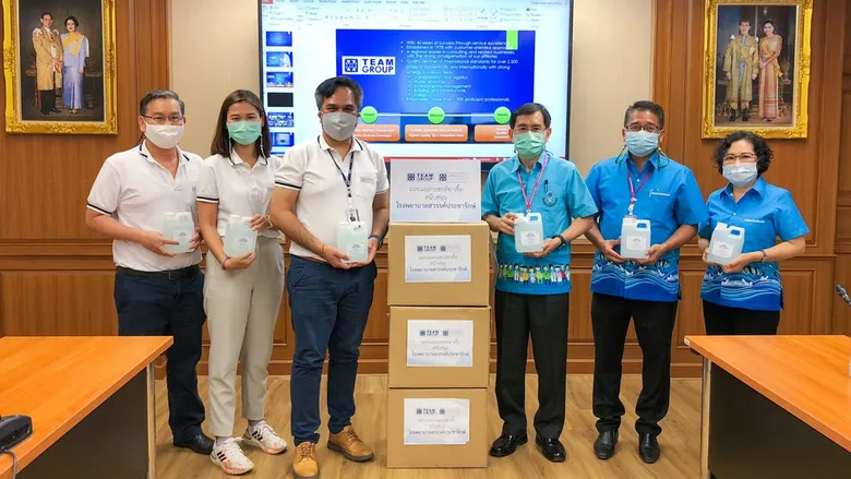 "TEAMG-มูลนิธิกลุ่มทีมรวมใจ" ปันน้ำใจสู้โควิด-19