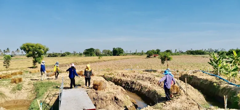 สพอ.สามโก้ เอามื้อสามัคคี "โคก หนอง นา" ครั้งที่1