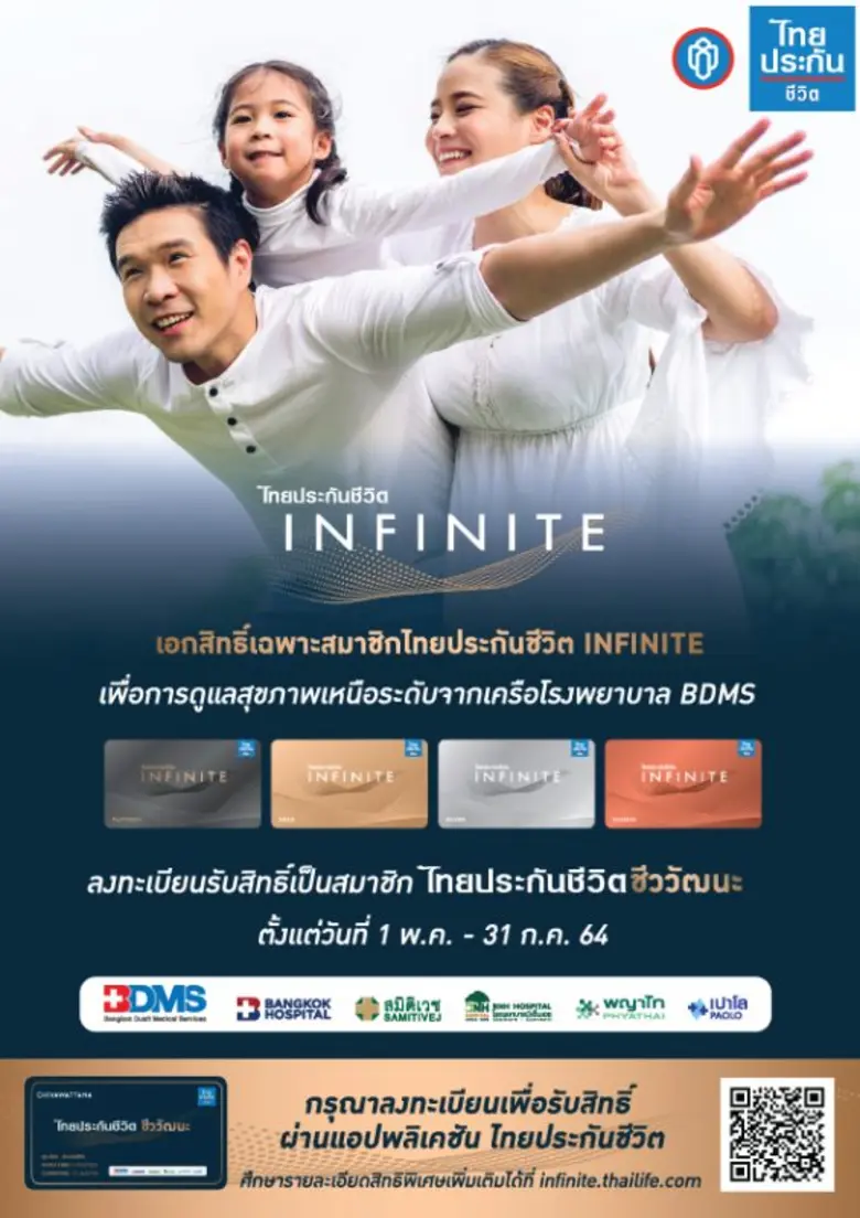 BDMS จับมือ 'ไทยประกันชีวิต' ขยายฐานส่งมอบสิทธิประโยชน์เพื่อสุขภาพดี สู่ผู้ประกันตนกลุ่มไทยประกันชีวิต INFINITE ผ่านบัตรไทยประกันชีวิตชีววัฒนะ