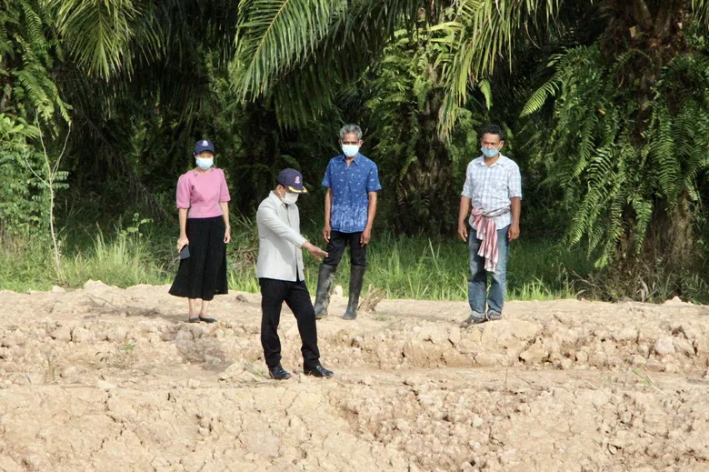 พัฒนาชุมชนนครศรีธรรมราช เดินหน้าต่อเนื่องติดตามดำเนินงาน "โคก หนอง นา โมเดล"