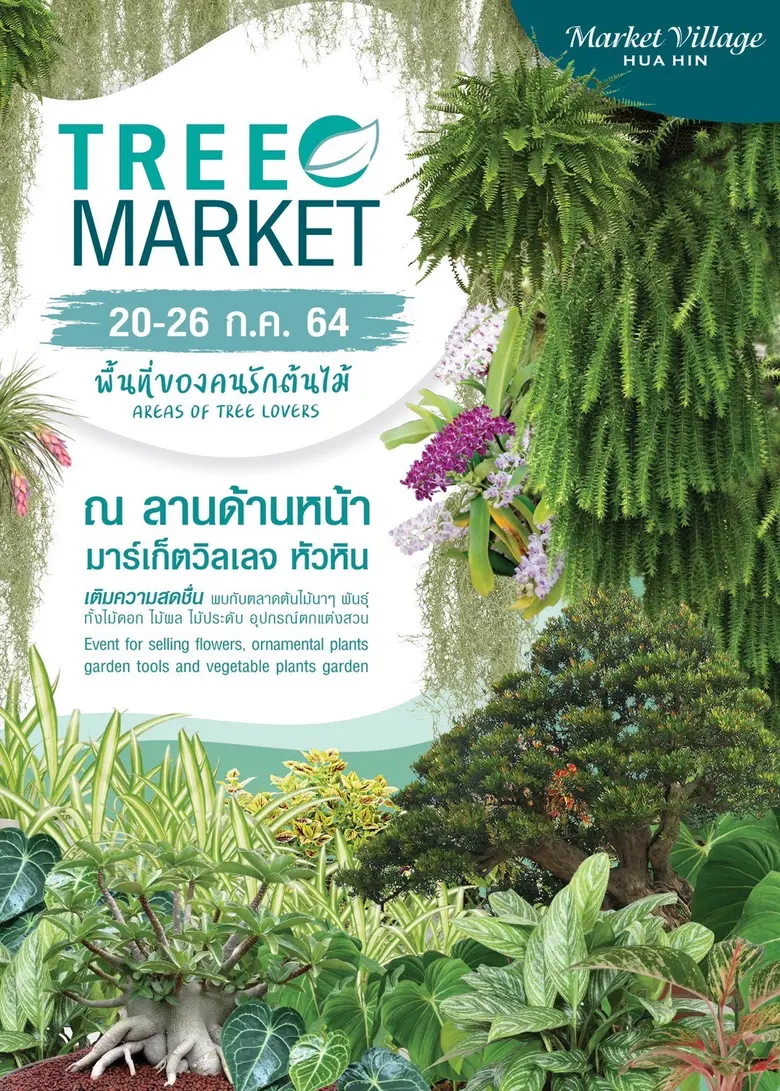 #คนชอบต้นไม่ไม่ควรพลาด ในงาน TREE MARKET ...