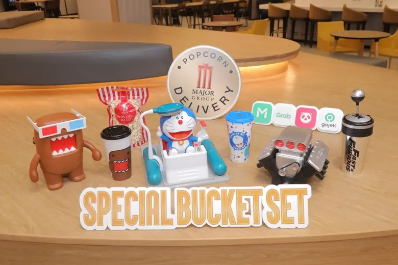 เมเจอร์ ซีนีเพล็กซ์ กรุ้ป แนะนำ Special Bucket Set กับ Domo Bucket Set  พร้อมการกลับมาของ Fast&Furious 9 และ Doraemon Time Machine Set