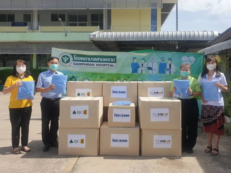 อินโดรามา เวนเจอร์ส ส่งมอบชุดเครื่องนอน 1,000 ชุด ผลิตจากขวดน้ำดื่ม PET รีไซเคิล ให้แก่โรงพยาบาลในกรุงเทพฯ และนครปฐม รองรับผู้ป่วยโควิด-19