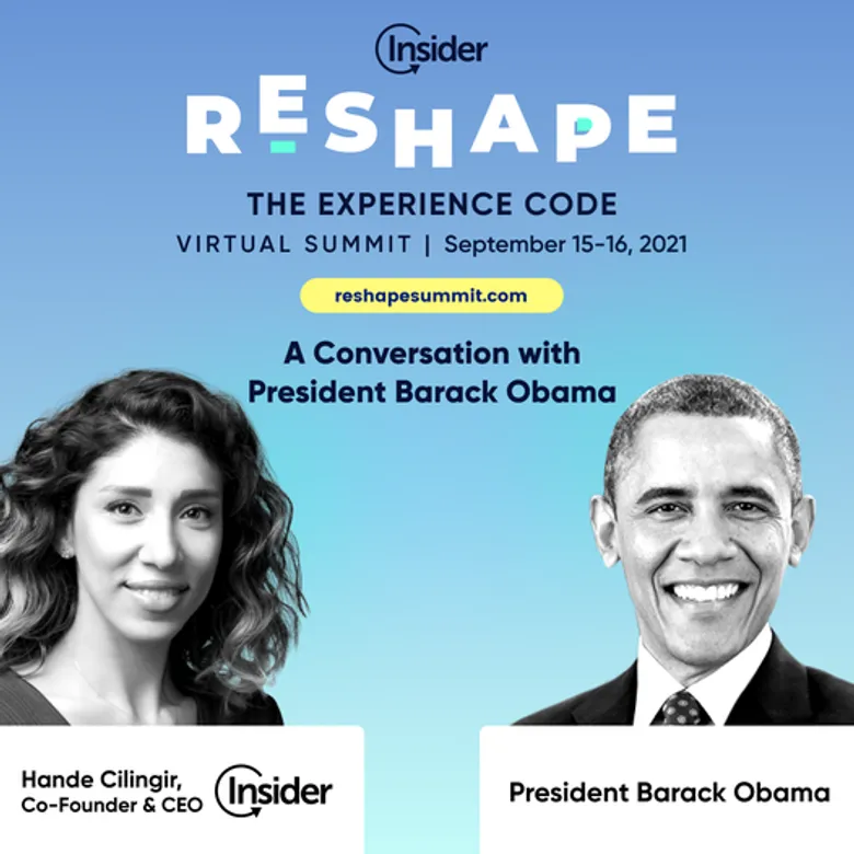 เชิญลงทะเบียนฟรี RESHAPE 2021 และห้ามพลาด "A Conversation with President Barack Obama" Moderated โดย Insider