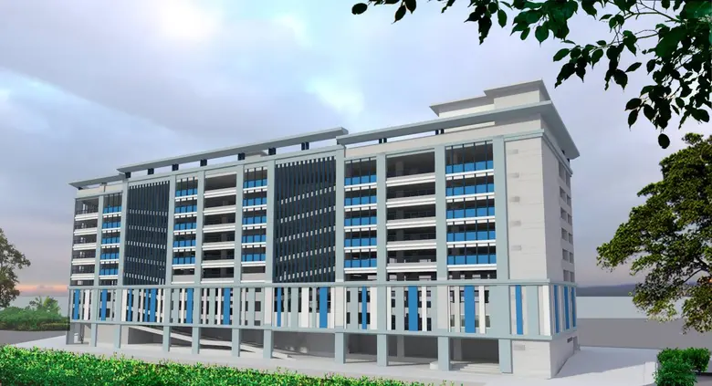 งานตกแต่ง Facade ด้วยแนวคิดสร้างทัศนวิสัยให้อาคารจอดรถเป็นอาคารที่น่ามอง