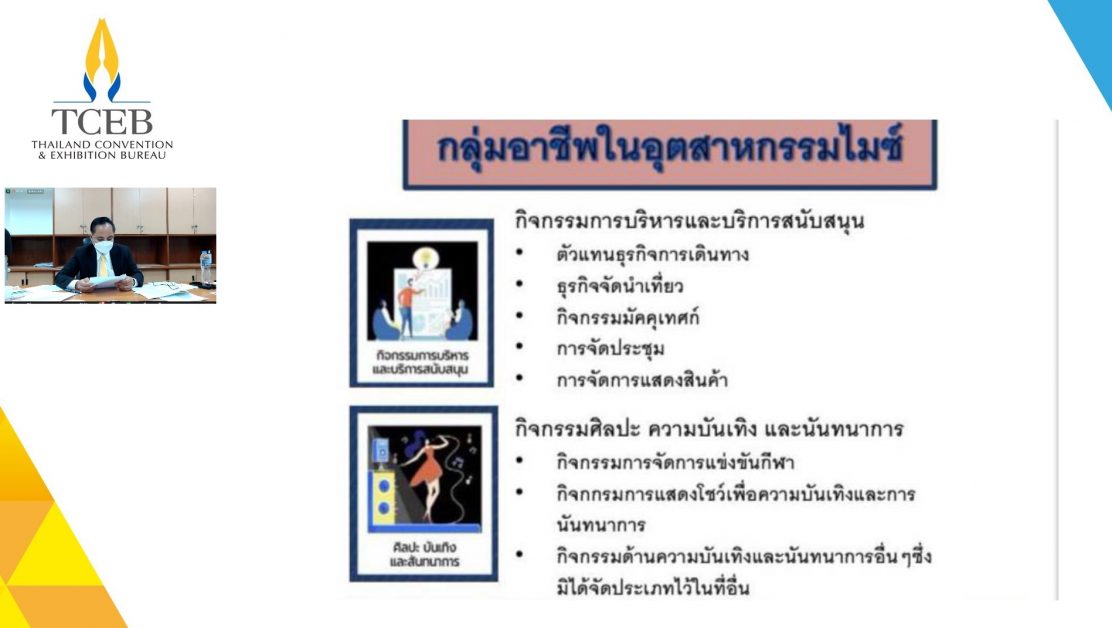 ทีเส็บจัด 'ไมซ์คลินิก' สัมมนาออนไลน์ ให้ความรู้มาตรการเยียวยาผู้ประกอบการไมซ์