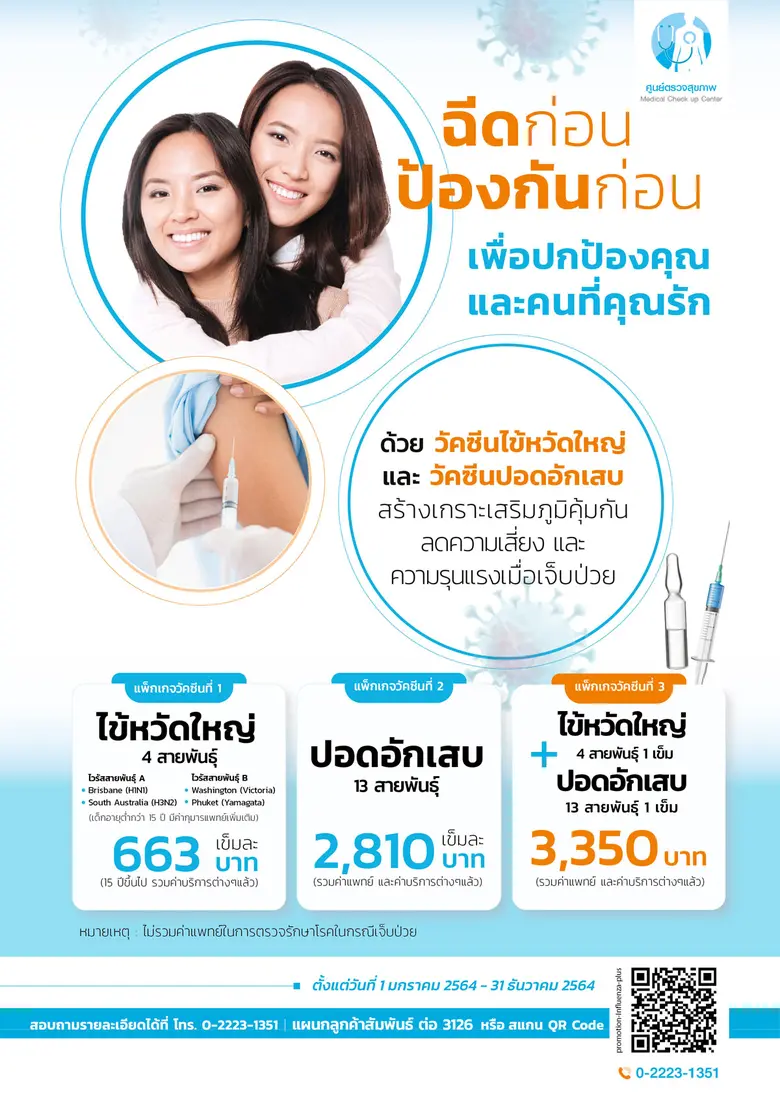 ไข้หวัดใหญ่เป็นไข้หวัดที่มีความรุนแรงกว่า...