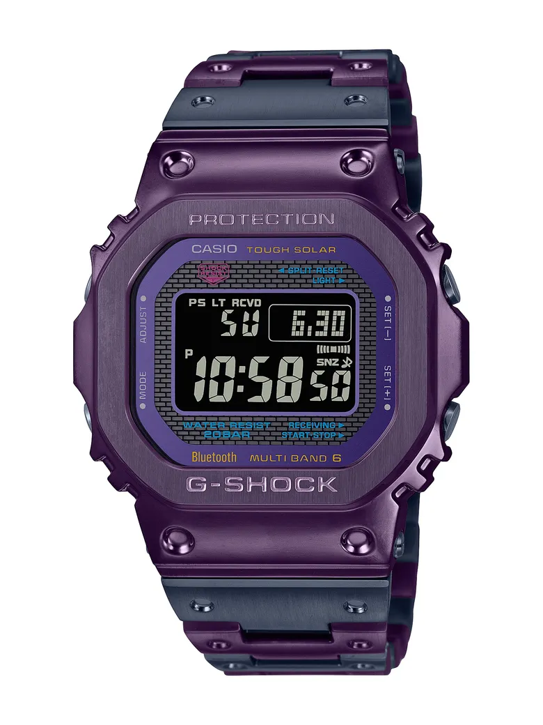 Casio เตรียมเปิดตัวนาฬิกา G-SHOCK เรือนโลหะสีทูโทนม่วง-น้ำเงิน จากแรงบันดาลใจขอบฟ้ายามพลบค่ำของกรุงโตเกียว