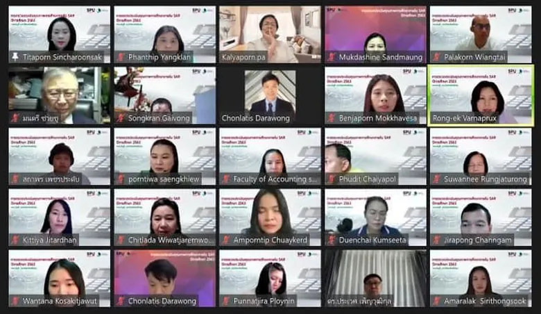 คณะบัญชี ม.ศรีปทุม ตรวจประเมินคุณภาพการศึกษาภายใน 2563 ระดับหลักสูตรปริญญาตรี ปริญญาโท และปริญญาเอก ผ่าน ZOOM ONLINE