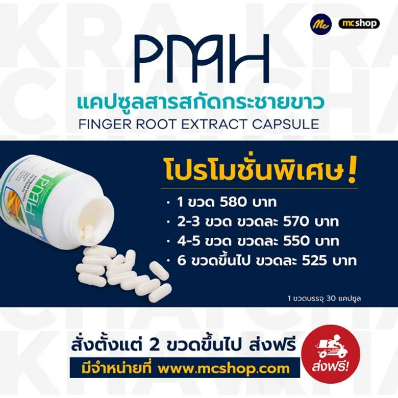 "แม็คกรุ๊ป" ร่วมลดวิกฤตโควิด-19 ผนึก ม.มหิดล เปิดขายออนไลน์ "แคปซูลสารสกัดกระชายขาว" มุ่งให้คนไทยเข้าถึง "กระชายขาว" ได้ง่ายขึ้น