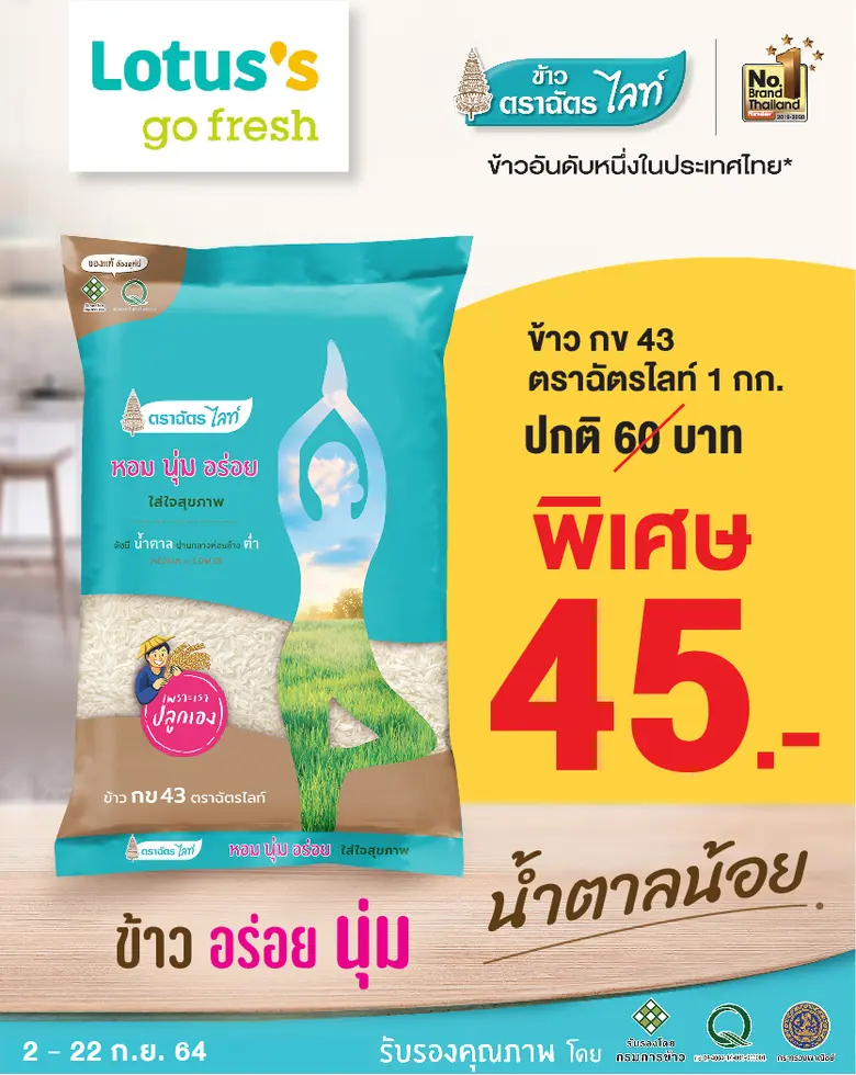 ข้าวตราฉัตร จัดโปรฯ เอาใจคนรักสุขภาพ เติมความสุขในม...