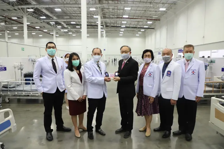 กลุ่มทรู เสริมศักยภาพโรงพยาบาลสนาม ซีพี-ดับบลิวเอชเอ-จุฬารัตน์ รองรับผู้ป่วยโควิด-19 ติดตั้งเครือข่ายอัจฉริยะTrue 5G / 4G / WiFi ส่งมอบ True SMART 4G Adventure และซิมโทรฟรี 50 ชุด พร้อมซิมกักตัว ไม่กลัวเหงา 400 ซิม