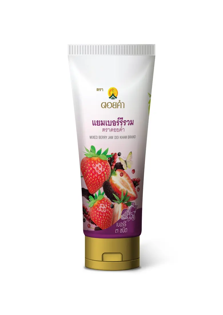 ดอยคำ สร้างประสบการณ์บีบแบบใหม่กระจายความอร่อยได้ทั่วทั้งแผ่น  ด้วย "แยมหลอด 3 รสชาติ" พกสะดวก พกสบาย พกความอร่อย ไปได้ทุกที
